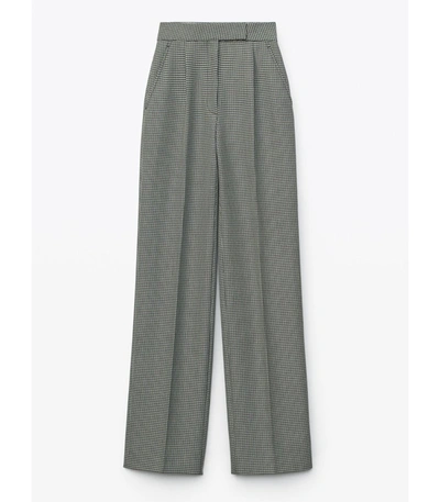 Shop Alexander Wang High-waisted Pleated Houndstooth Pant In Black/white