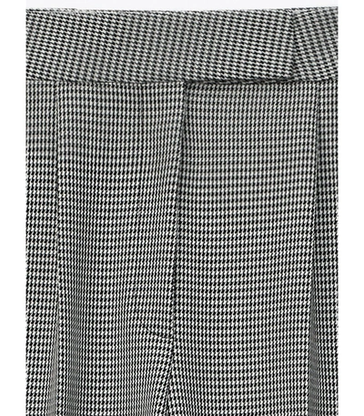 Shop Alexander Wang High-waisted Pleated Houndstooth Pant In Black/white