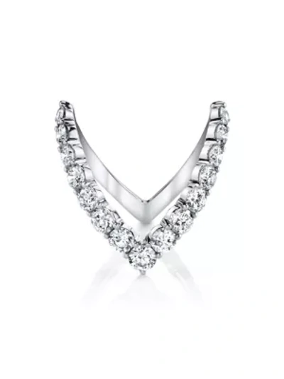 Shop Anita Ko 18k White Gold & Diamond V-ring