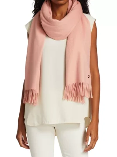 Shop Loro Piana Stola Opera Cashmere Wrap In Rose Of France