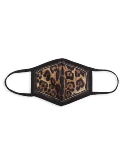 Shop Dolce & Gabbana Leopard-print Face Mask