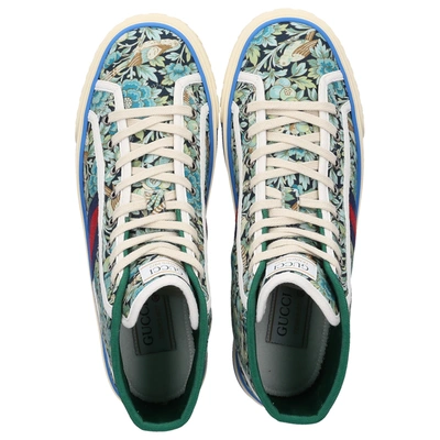 Shop Gucci High-top Sneakers Tennis 1977 In Green