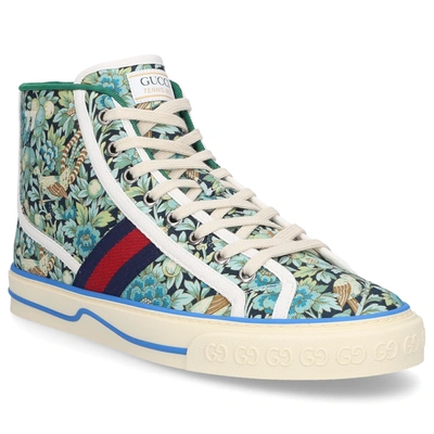 Shop Gucci High-top Sneakers Tennis 1977 In Green