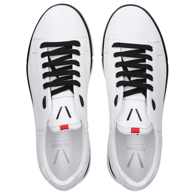 Shop V Design Low-top Sneakers Wpic01 Calfskin In White