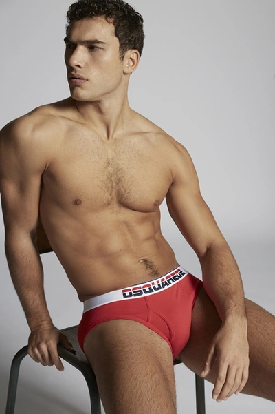 Shop Dsquared2 Men Brief In Red