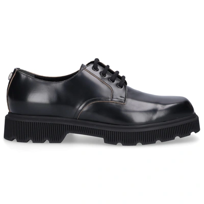 Gucci Mens Black Mystras Leather Derby Shoes 6 | ModeSens
