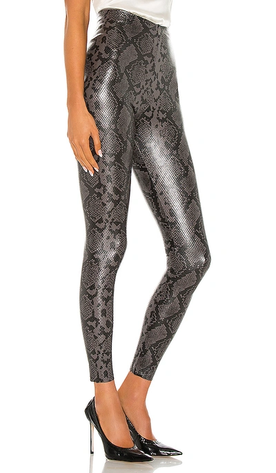 Shop Commando Faux Leather Animal Legging In Gray Snake