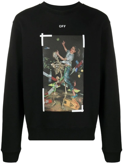 Shop Off-white Pascal Painting Print Sweatshirt In Black