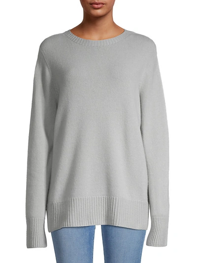 Shop The Row Crewneck Wool & Cashmere-blend Sweater In Pale Sage