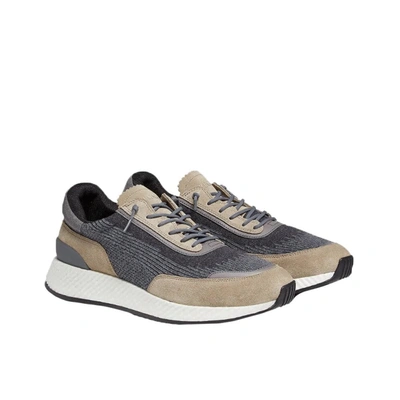 Shop Z Zegna Lace Up Trainers In Grey