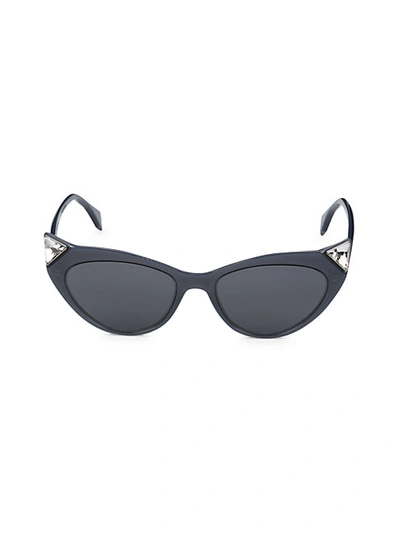 Shop Fendi Women's 52mm Cat Eye Sunglasses In Black