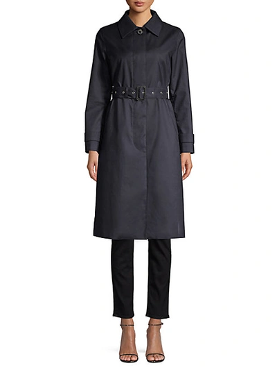 Shop Mackintosh Roslin Belted Trench Coat In Fawn