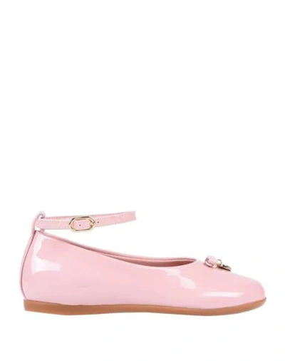 Shop Dolce & Gabbana Ballet Flats In Light Pink
