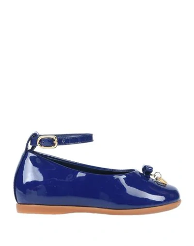 Shop Dolce & Gabbana Ballet Flats In Blue