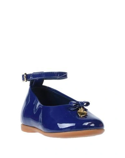 Shop Dolce & Gabbana Ballet Flats In Blue