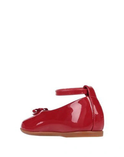 Shop Dolce & Gabbana Ballet Flats In Maroon