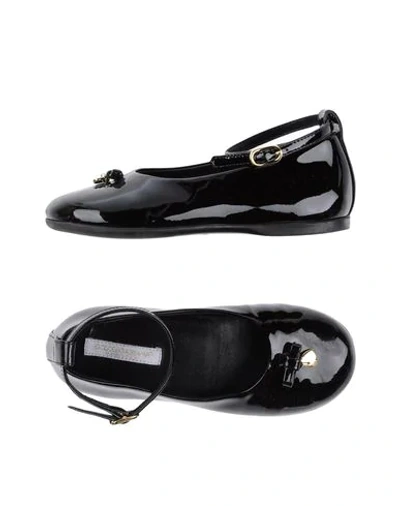 Shop Dolce & Gabbana Ballet Flats In Black