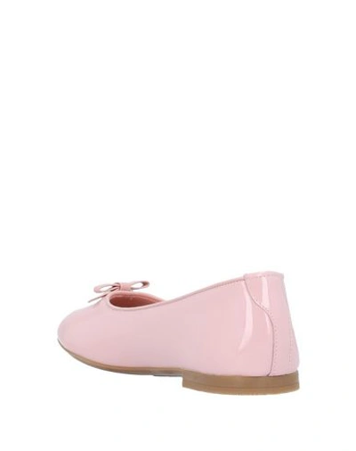 Shop Dolce & Gabbana Ballet Flats In Pastel Pink