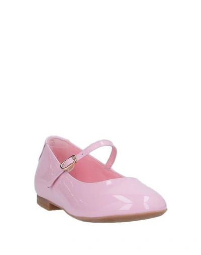 Shop Dolce & Gabbana Ballet Flats In Pink