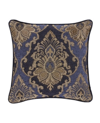 J Queen New York Woodstock Decorative Pillow, 20" X 20" In Indigo