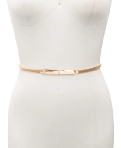 Shop Inc International Concepts Metal Stretch Belt, Created For Macy's In Gold