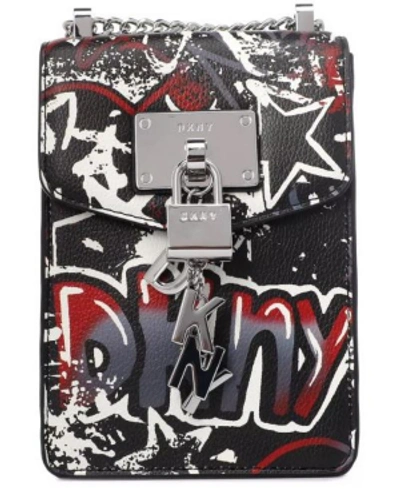 Dkny Elissa Graffiti Logo Pebble Charm Crossbody, Created For
