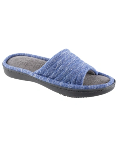 Shop Isotoner Signature Isotoner Women's Space Knit Andrea Slide Slipper, Online Only In Sapphire