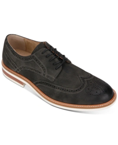 Shop Unlisted Kenneth Cole  Men's Jimmie Wingtip Oxfords Men's Shoes In Charcoal
