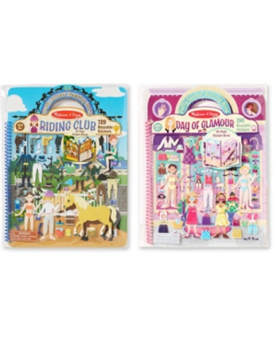 Shop Melissa & Doug Melissa And Doug Deluxe Puffy Sticker Album Bundle - Day Of Glamour & Horse Scenes