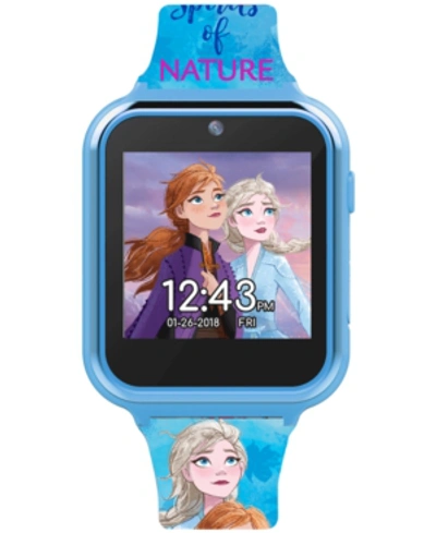 Shop Accutime Kid's Frozen 2 Blue Silicone Strap Touchscreen Smart Watch 46x41mm