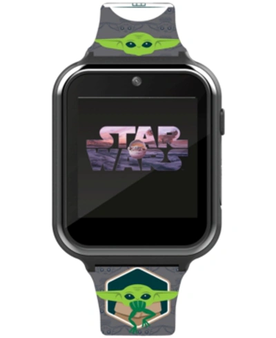 Shop Accutime Kid's Star Wars Baby Yoda Gray Silicone Strap Smart Watch 46x41mm