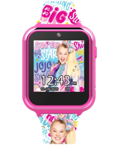 Shop Accutime Kid's Jojo Siwa Silicone Strap Smart Watch 46x41mm In Pink