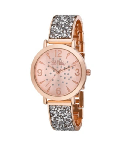 Shop Bob Mackie Women's Silver-tone Alloy Bracelet Glitz Watch, 36mm