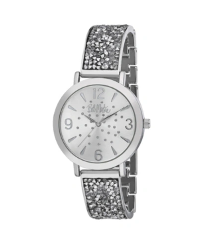 Shop Bob Mackie Women's Silver-tone Alloy Bracelet Glitz Watch, 36mm