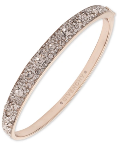 Shop Givenchy Scattered Crystal Bangle Bracelet In Pink