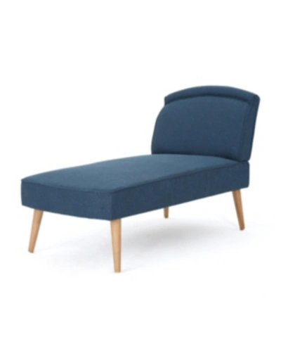 Shop Noble House Carisia Chaise In Navy