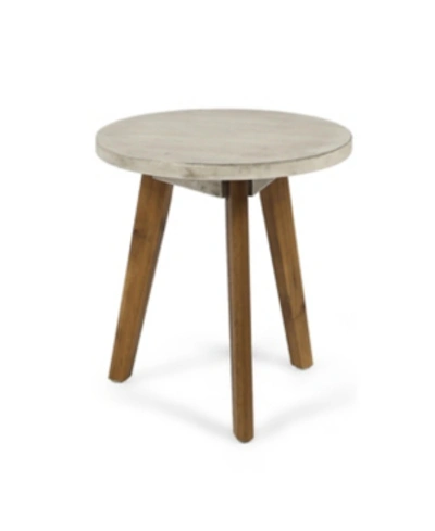 Shop Noble House Marina Side Table In Grey