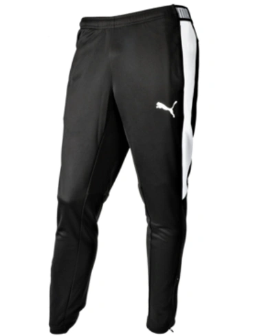 Shop Puma Men's Moisture Wicking Speed Pants In  Black/ White