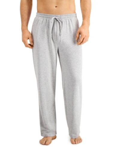 Shop Club Room Men's Cotton Pajama Pants, Created For Macy's In Grey