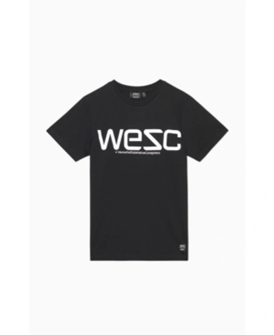 Shop Wesc Men's Miles  Reflective T-shirt In Black