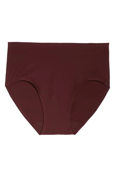 Shop Chantelle Lingerie Soft Stretch Seamless Hipster Panties In Wine