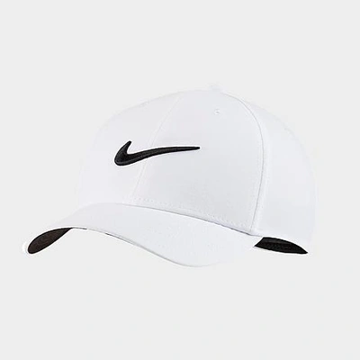 Shop Nike Dri-fit Legacy91 Adjustable Training Hat In White/black