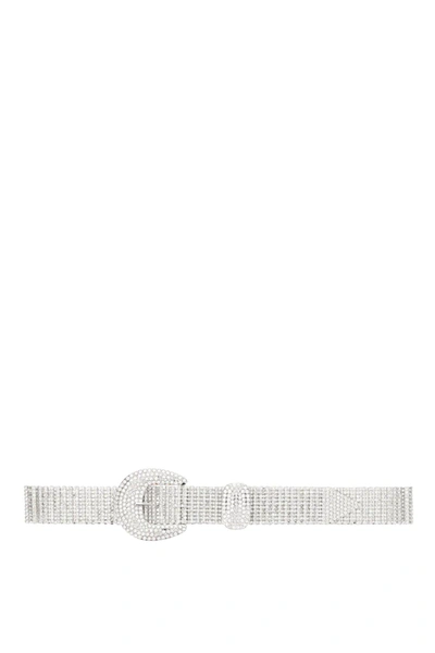 Shop B-low The Belt Brittany Crystal Belt In Silver