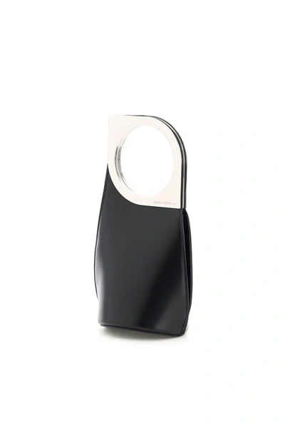 Shop Rabanne Op' Art Leather Mini Bag In Black
