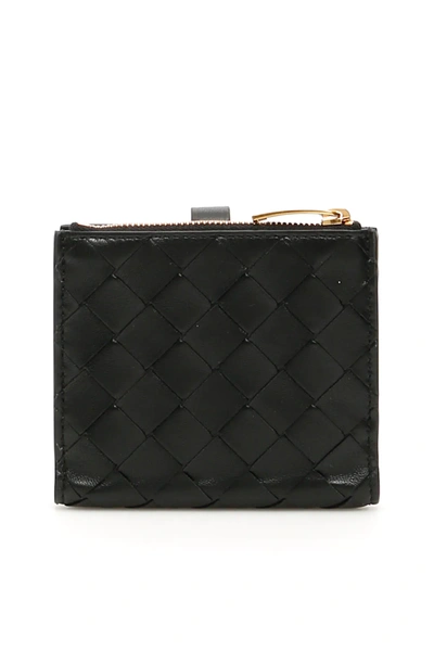Shop Bottega Veneta Bi-fold Intrecciato 15 Wallet In Black