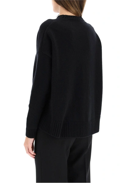 Shop Weekend Max Mara Alpe Wool Sweater In Black