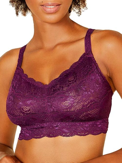 Shop Cosabella Never Say Never Sweetie Curvy Bralette In Deep Purple