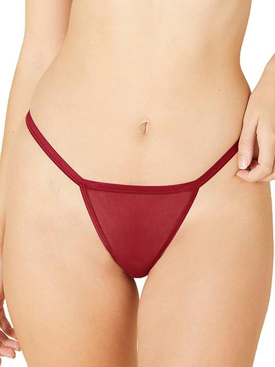 Shop Cosabella Soire Confidence G-string In Deep Ruby