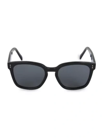 Shop Celine 55mm Plastic Round Sunglasses In Black Tortoise