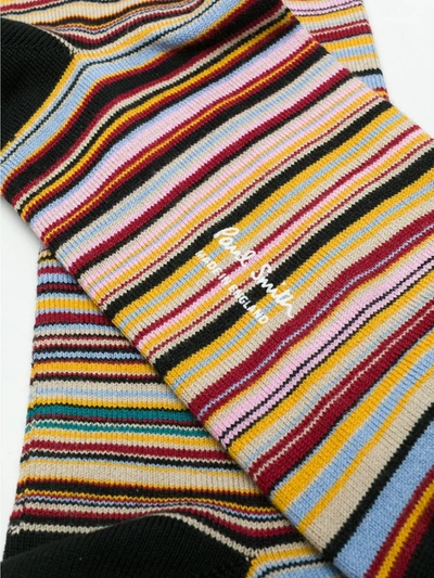 Shop Paul Smith Cotton Socks In Multicolor